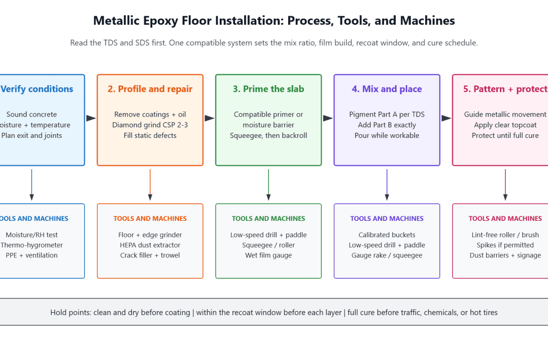 How to Install a Metallic Epoxy Floor